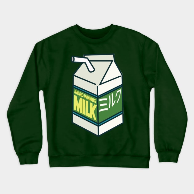 Award Winning Milk Crewneck Sweatshirt by TheSteadfast